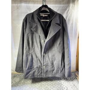 Kenneth Cole Newyork  Mens Wool Winter Coat Size XXL
